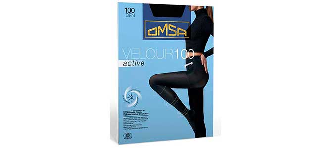 Новинка!  Женские теплые плотные колготки из мягкой микрофибры бренда Omsa Velour Active 100